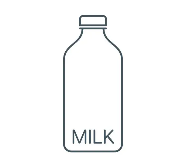 Vector illustration of Bottle of milk design