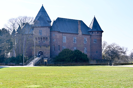 Schleswig, Germany - June 18, 2021: Gottorf Castle. It is one of the most important secular buildings in Schleswig-Holstein.