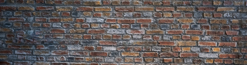 Empty old red brick wall background