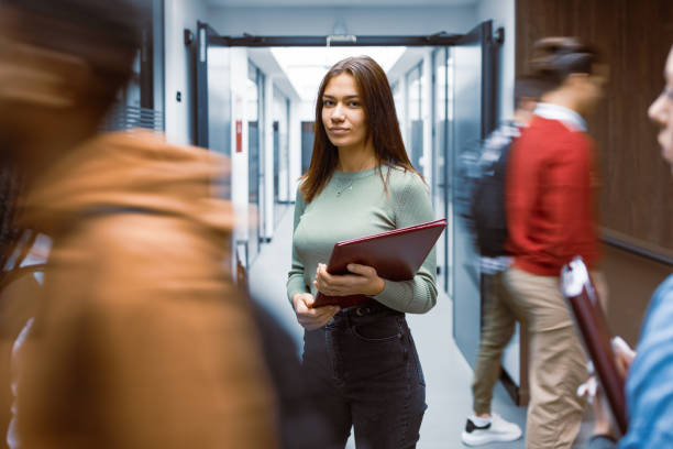 istock High-school girl on a class break 1384174890