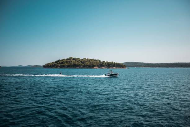istock Speedboat in Croatian waters 1384202729