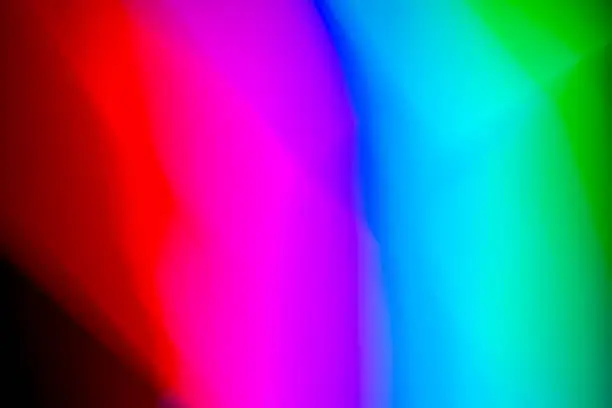 Photo of neon light motion on black. colorful abstract light background. shining light for decorating design as background and overlay