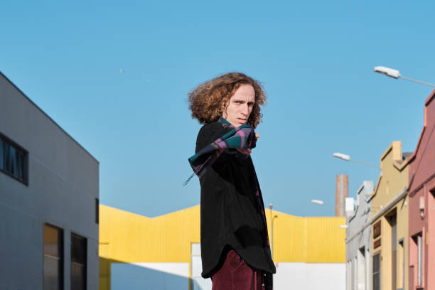 istock A model poses for the camera in an industrial area. 1384213631