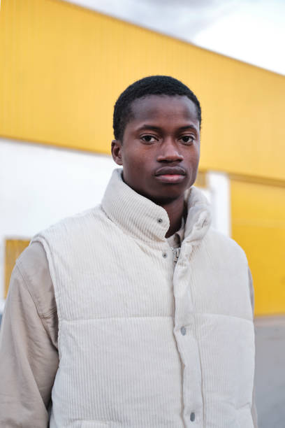 istock Three-quarter front view of a young man. 1384213890