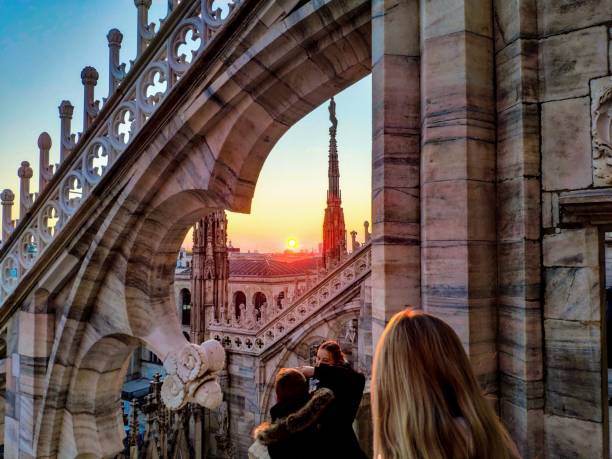 istock Views of winter Milan 1384217471