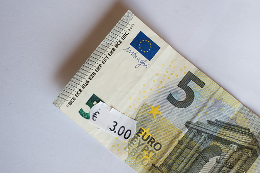 Euro Bank Note - Color Background - 3D rendering