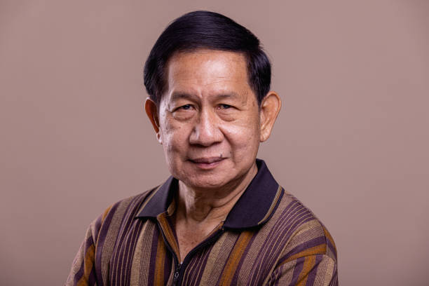 istock Senior man portrait. 1384219043