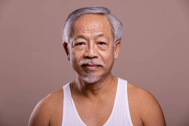 potret pria senior. - budaya indonesia foto potret stok, foto, & gambar bebas royalti