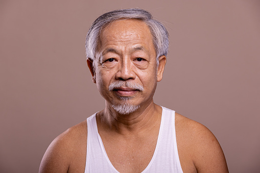 Senior, portrait, Emotional, asian