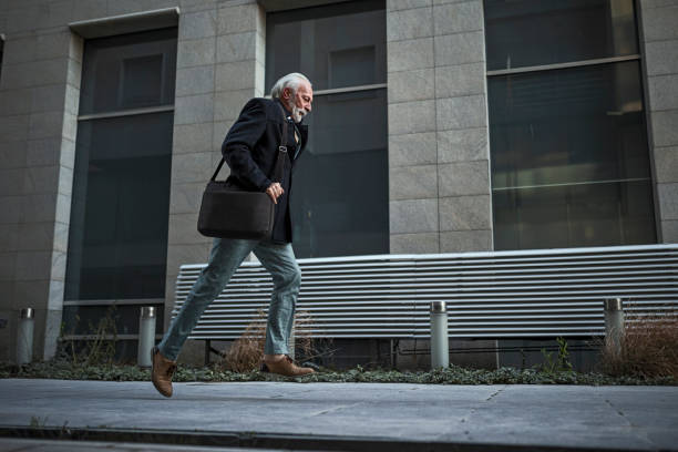 istock Businessman Rushing to the Work Running 1384233360