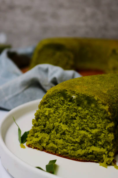 istock Pandan sponge on the plate - close up 1384235835
