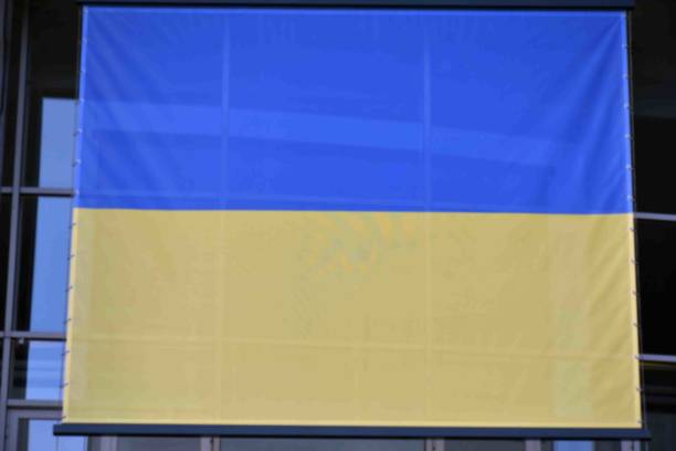 istock Ukraine Flag Close Up 1384238888