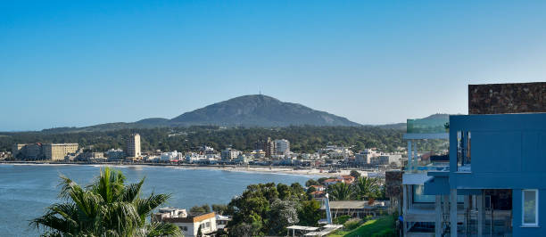 istock Aerial Day Scene Piriapolis Cityscape 1384243079