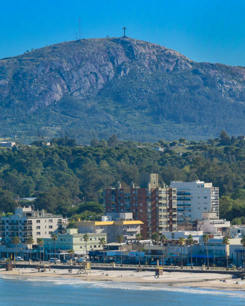 istock Aerial Day Scene Piriapolis Cityscape 1384243090