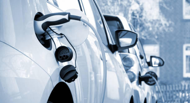 istock Electric cars charging 1384245017