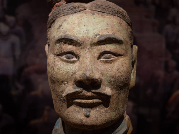 istock Ancient China Terracotta Soldiers Head Close-up 1384250020