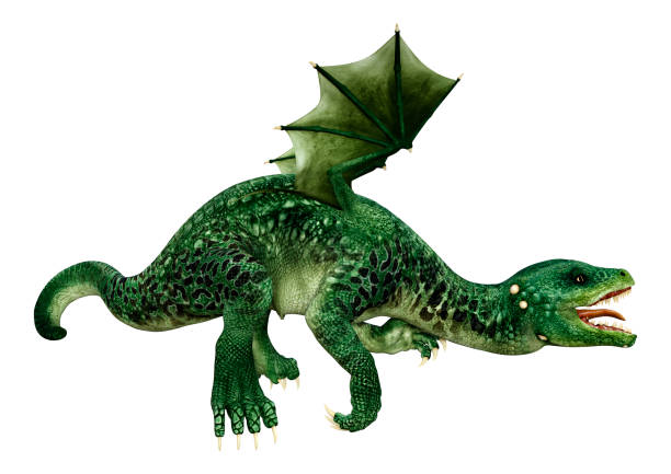 istock 3D Rendering Fairy Tale Dragon on White 1384250526