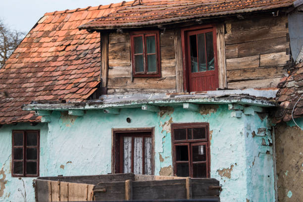 istock Old wooden house. 1384250805