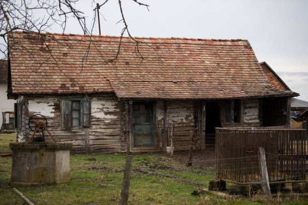 istock Old wooden house. 1384251529