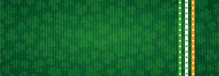 Irish Header Patterns Vintage Header Shamrocks St Patricks Day Irish Flag Stock Illustration ...