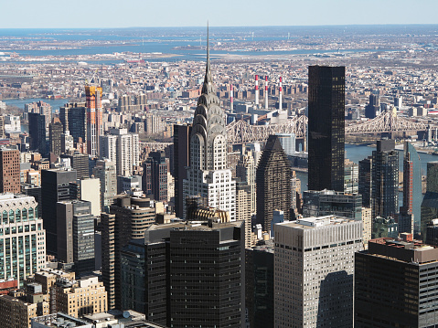 Photo taken on March 1, 2020 from a building in Manhattan