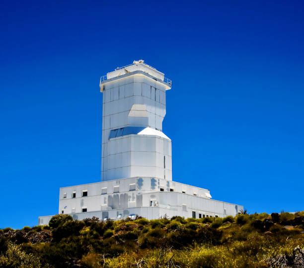 Telescopes of the Teide Astronomical Observatory in Tenerife, Spain.