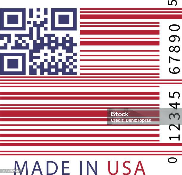 Usa Barcode Flag Stock Illustration - Download Image Now - Bar Code ...