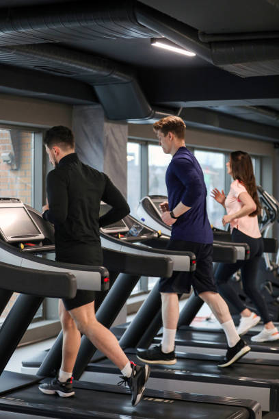 istock Young Athletes Warming Up On The Treadmill , Healthy Lifestyle 1384260442