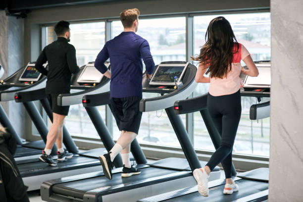 istock Young Athletes Warming Up On The Treadmill , Healthy Lifestyle 1384260596