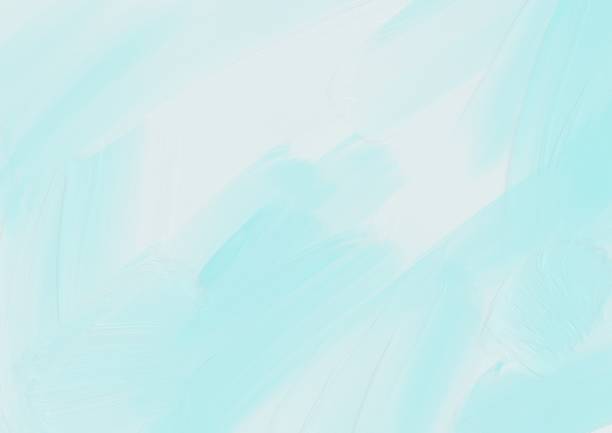 istock Abstract background of brushstrokes, blue and white paints 1384260662