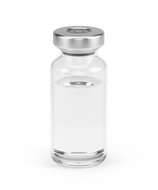 istock Medical vial for injection isolated on white. 3d rendering 1384261829