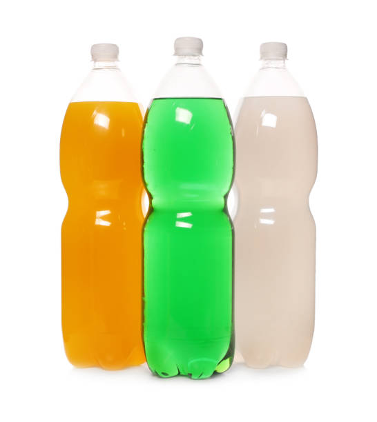 istock Bottles of soft drinks on white background 1384264376