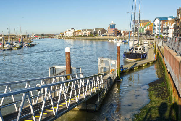 istock Littlehampton harbour, Sussex, England 1384265825