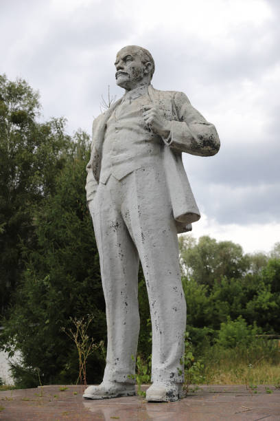 istock Lenin Statue in Chernobyl Exclusion Zone, Ukraine 1384268559