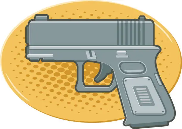 Vector illustration of GUN