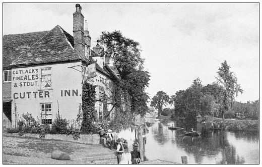 Antique travel photographs of England: On the upper Thames