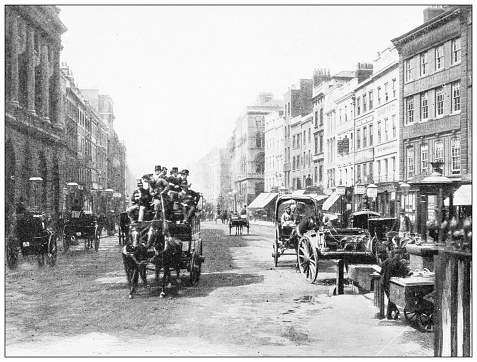 Antique travel photographs of London: The Strand