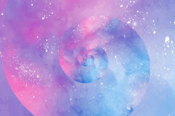 Indigo tie dye pattern. Blue and pink background. Abstract fashion design