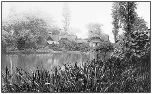 Antique travel photographs of London: Lodge in St James Park