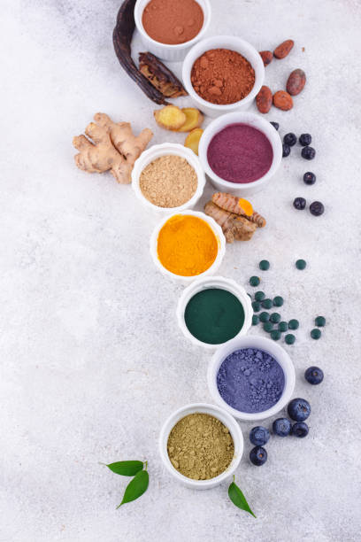 istock Various healthy superfoods powder 1384294191