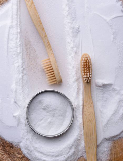 istock Bamboo toothbrush, zero waste care products 1384294459