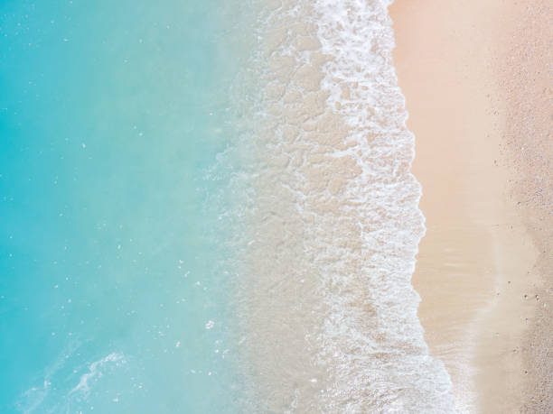 istock directly above overhead view of sea beach 1384298057