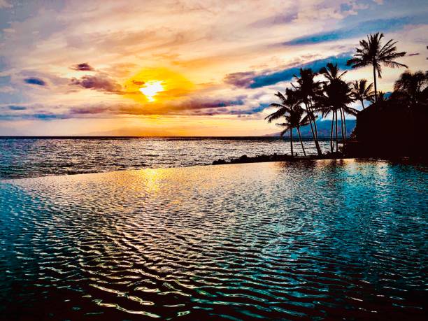 istock Sunset Over The Horizon In Hawaii 1384304932