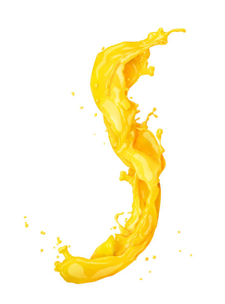 Fresh beautiful orange juice splash