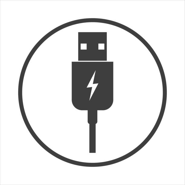 illustrations, cliparts, dessins animés et icônes de icône usb vector . conception de l’illustration lorem ipsum. - usb