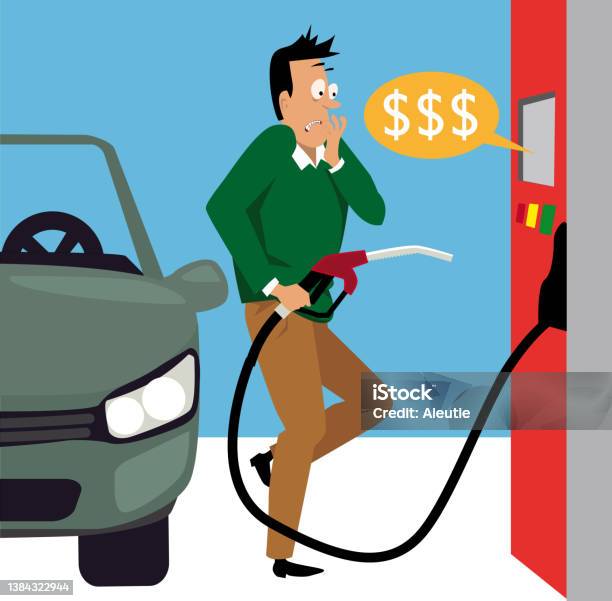 Gas Prices Are High Stock Illustration - Download Image Now - Fuel Prices,  Expense, Refueling - iStock