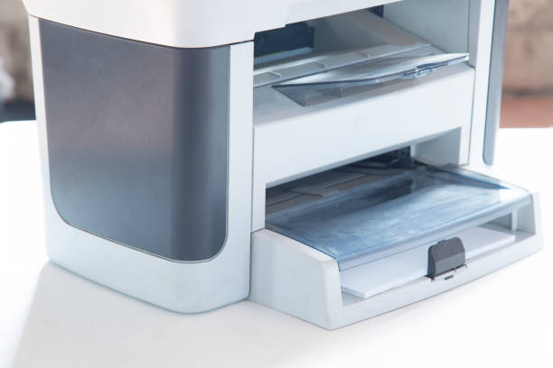 istock Scanner and printer for copying and printing paper files. 1384328549