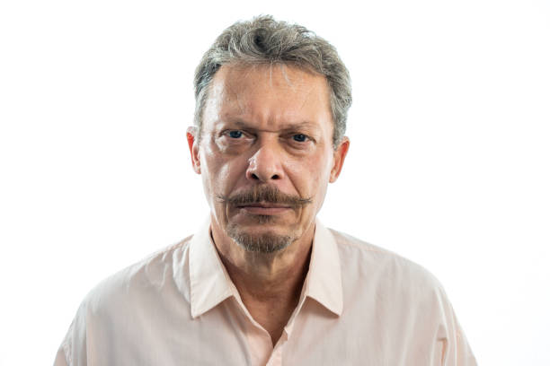 istock Portrait of a senior man, white background 1384336441