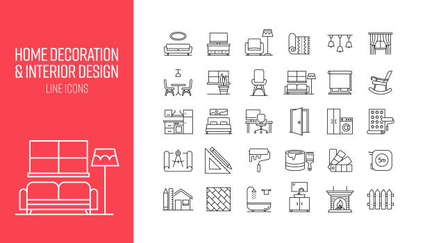 Interior design Clipart Vector PNG , SVG, EPS, PSD, AI