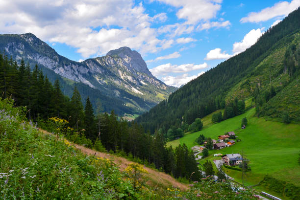 istock Mountain Panorama Landscape - Mountain Peak with cloudy, nice weather 1384341574